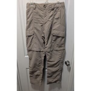 The North Face Convertible Cargo Pants Outdoor Hiking Beige Men’s Small